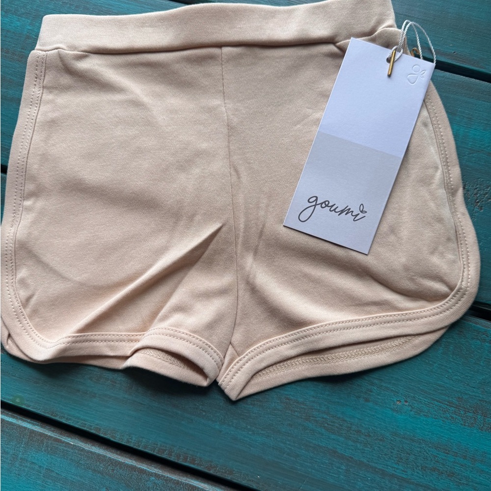 Goum Kids Cream/Tan Active Shorts
